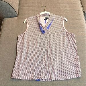 Jamie Sadock Light Pink Black Purple Boho Abstract Art to Wear Casual Large